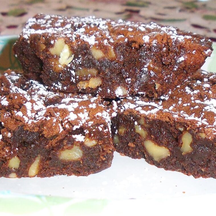 Fudge Walnut Brownies Recipe