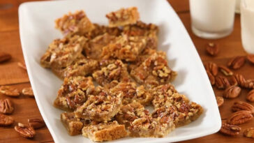 Maple Pecan Shortbread Squares Recipe