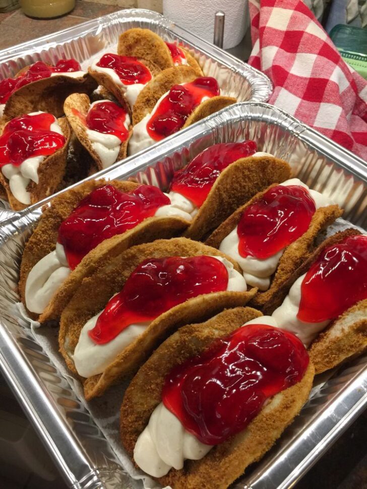 Mini Strawberry Cheesecake Tacos Recipe Recipes A to Z