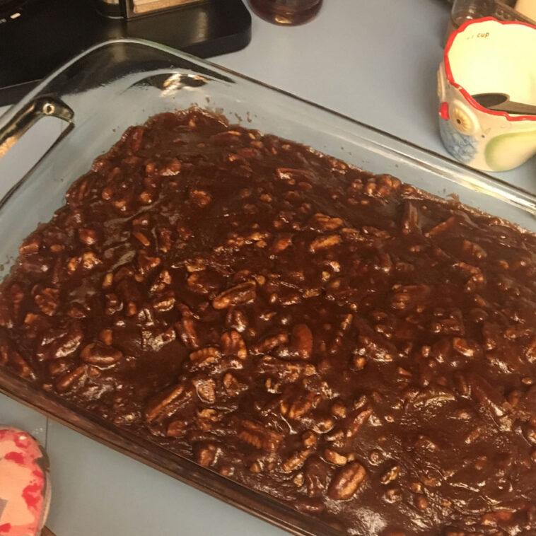 Old Southern Chocolate Pecan Sheet Cake Recipe