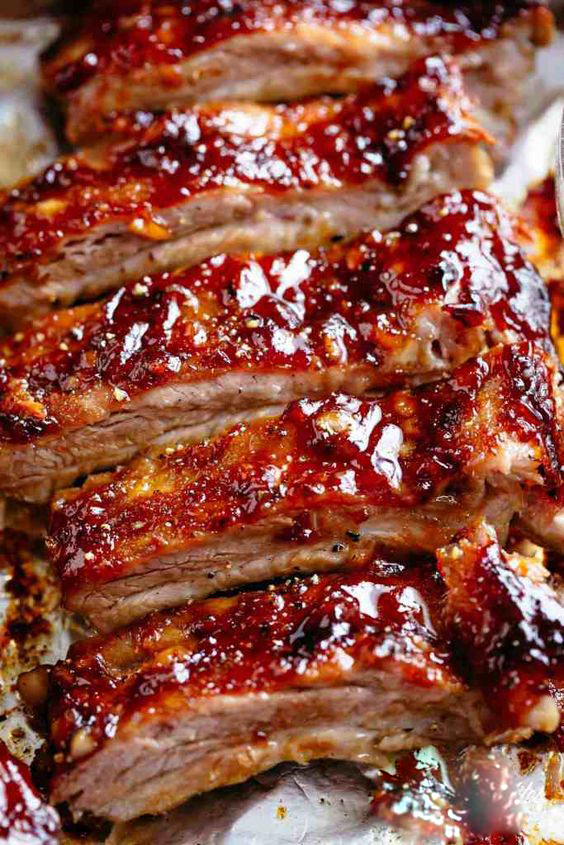 Slow Cooker Barbequed Beef Ribs Recipe - Recipes A to Z