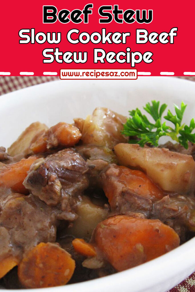 Slow Cooker Beef Stew Recipe