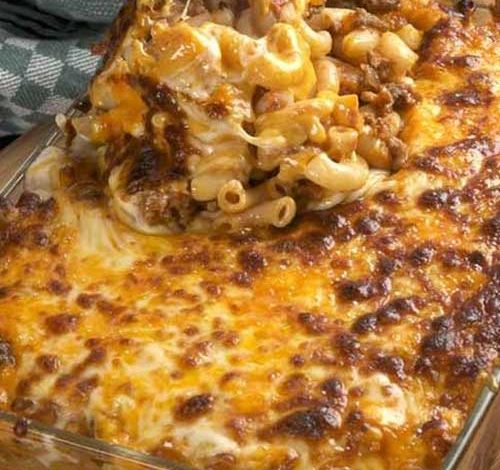 Cheesy Hamburger Casserole Recipe