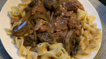 Crockpot Beef Tips & Gravy Recipe