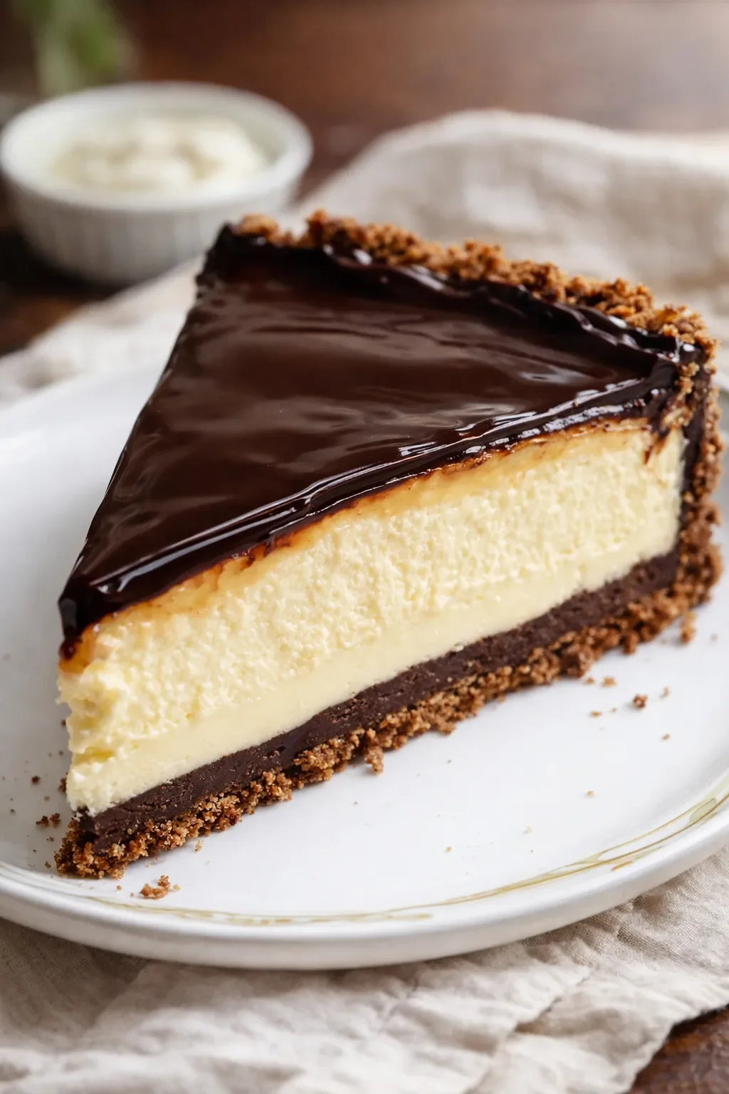 Boston Cream Pie Cheesecake
