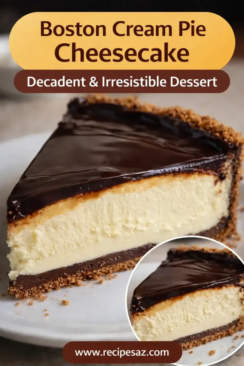 Boston Cream Pie Cheesecake