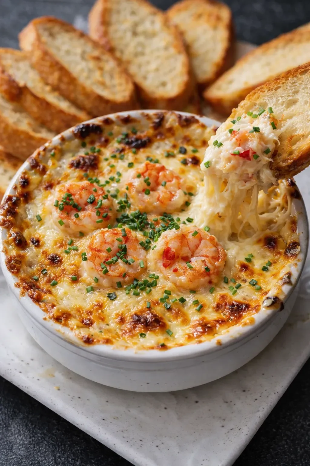 Cheesy Shrimp & Crab Bake Dip