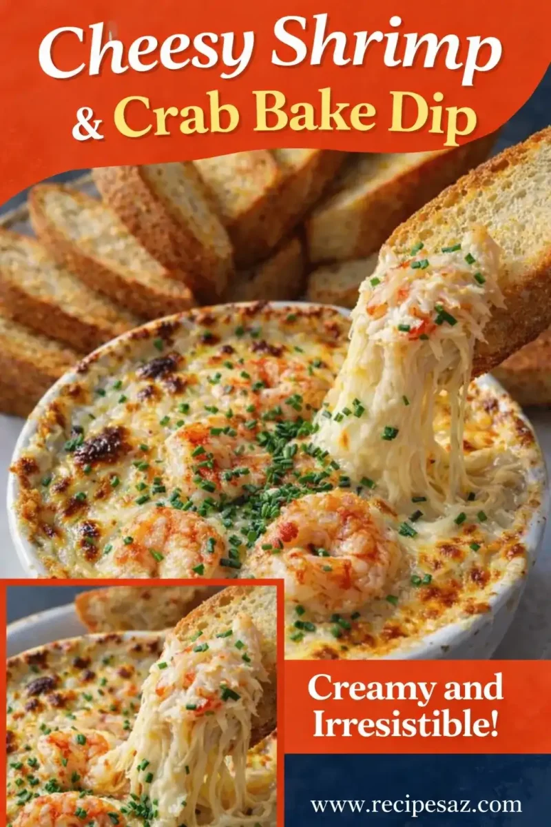 Cheesy Shrimp & Crab Bake Dip