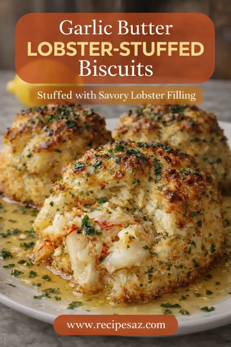 Garlic Butter Lobster-Stuffed Biscuits